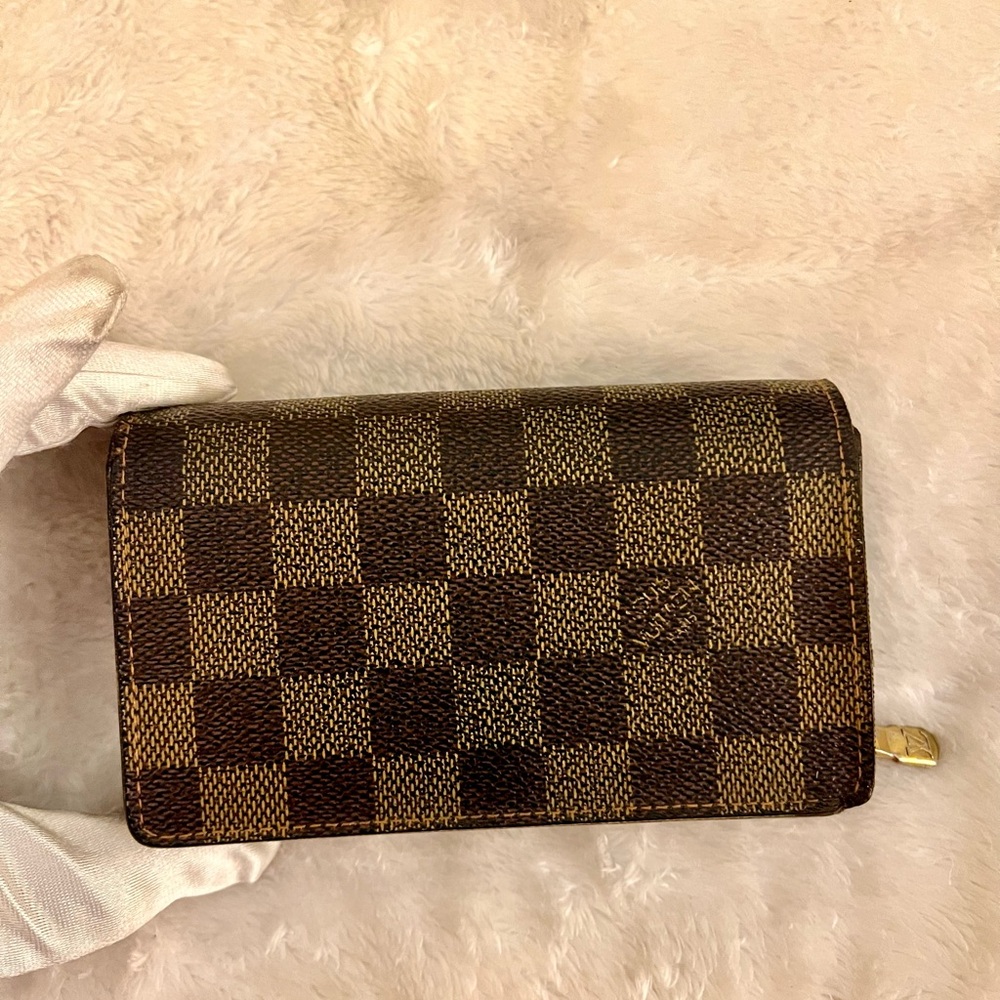 🛑SOLD🛑Louis Vuitton Damier Ebene Tresor Wallet - Picture 1 of 8